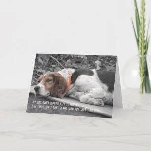 HOUND DOG Greeting Card