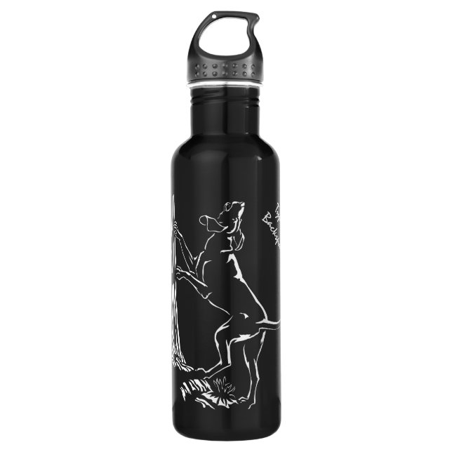 Hound Dog Hunting Dog Art Bottle (Front)