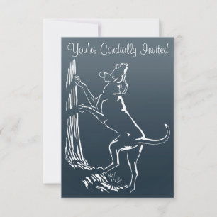 Hound Dog Invitations Personalise Hunting Dog Card
