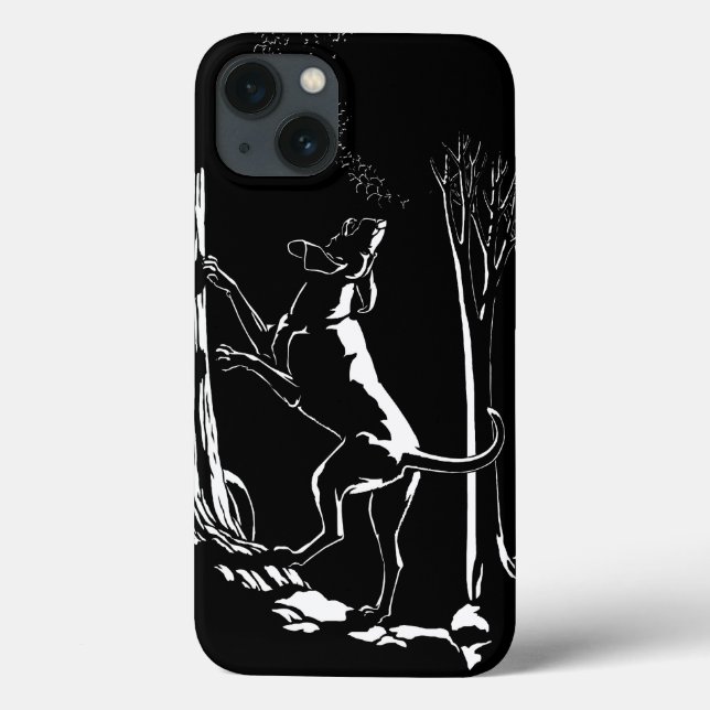Hound Dog iPhone 4 Case Hunting Dog Art Case (Back)