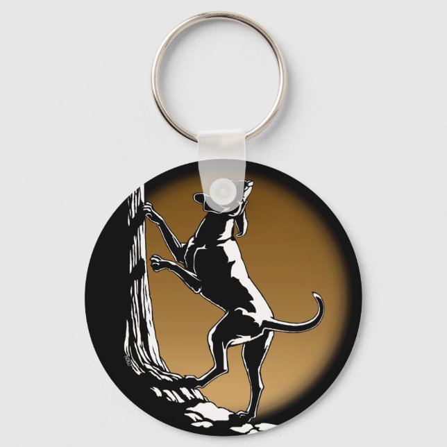 Hound Dog Key Chains Hunting Dog Lover Keychains (Front)