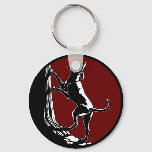 Hound Dog Keychain Hunting Dog Art Keychains