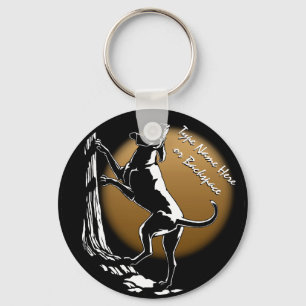 Hound Dog Keychain Personalised Hunting Dog Gift
