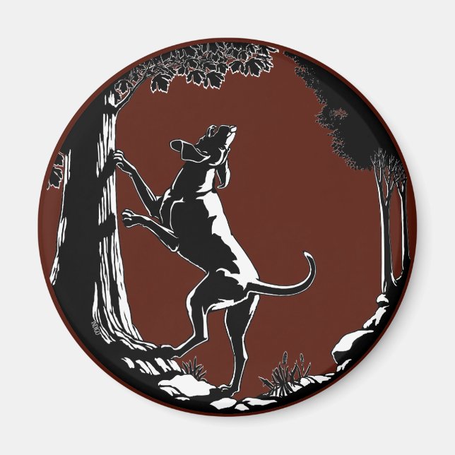 Hound Dog Magnet Hunting Dog Fridge Magnets Decor (Front)