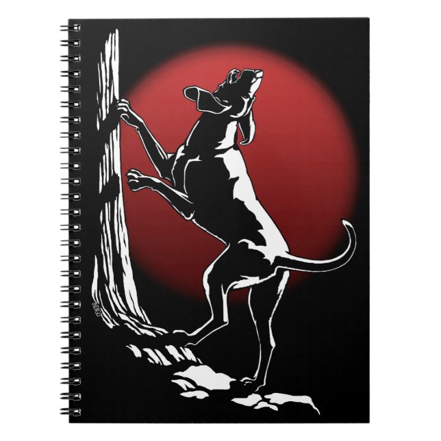 Hound Dog Notebook Dog Journal Book (Front)