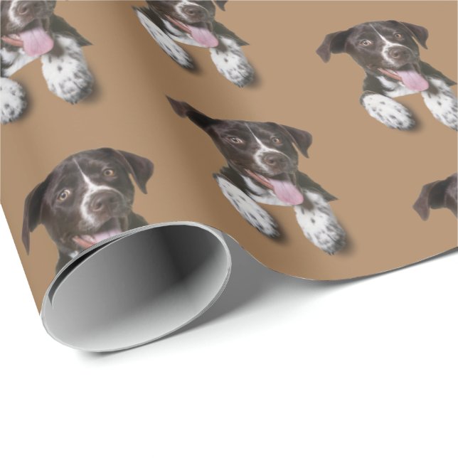 hound dog on brown wrapping paper (Roll Corner)