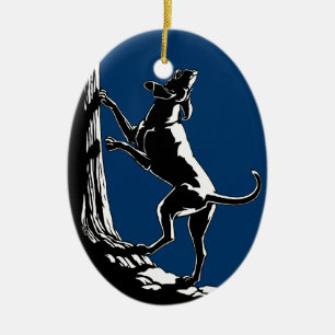Hound Dog Ornament Custom Hunting Dog Decoration