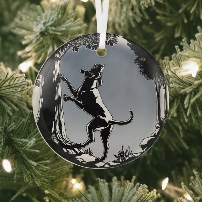 Hound Dog Ornament Hunting Dog Art Decoration (Insitu)