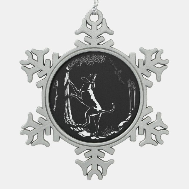 Hound Dog Ornament Hunting Dog Art Decoration (Front)