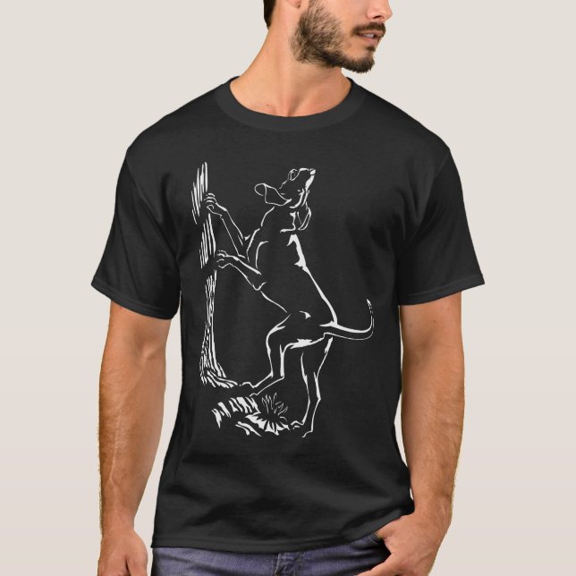 Hound Dog T-Shirt Plus Size Hunting Dog Shirt (Front)