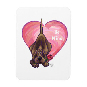 Hound Dog Valentine's Day Magnet