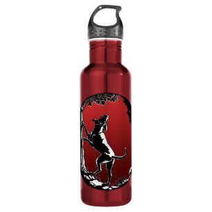 Hound Dog Water Bottle Hunting Dog Art Bottle