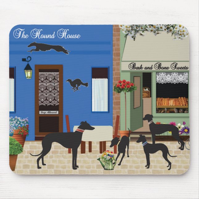Hound on the Town  Mouse Mat (Front)