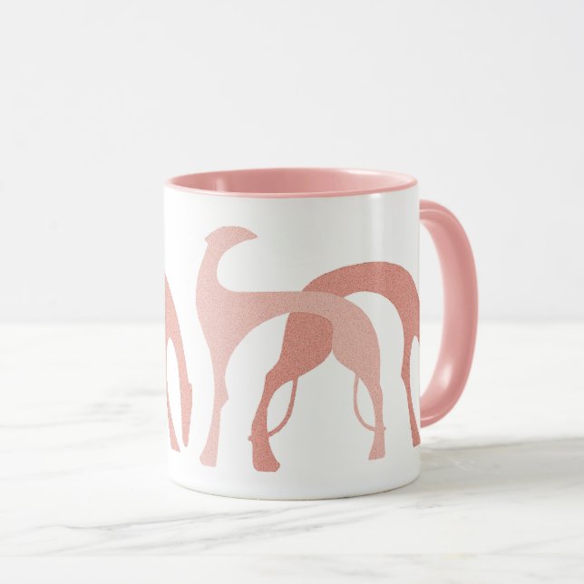 Hounds Mug Peachy Pink (Front Right)