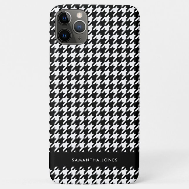 Hounds Tooth Personalised Case-Mate iPhone Case (Back)