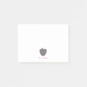 Houndstooth Apple Teacher Post-it Notes