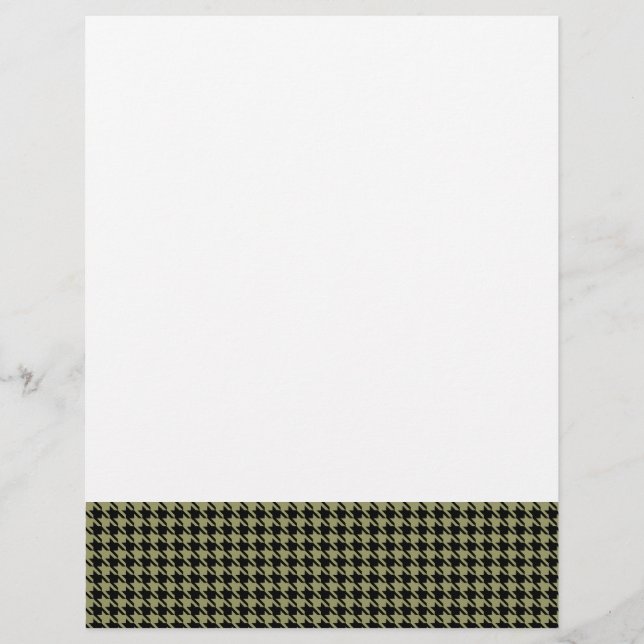 Houndstooth Avocado and Black (Front)