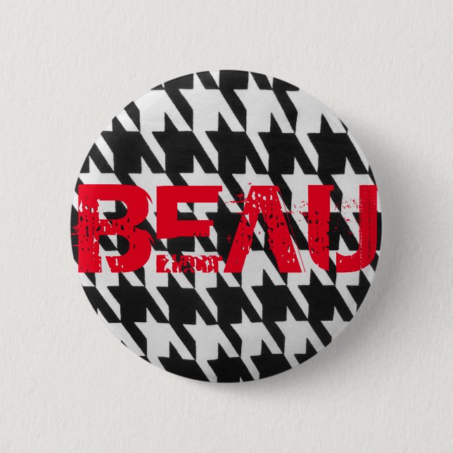 HOUNDSTOOTH BEAU PIN (Front)