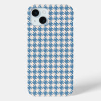 Houndstooth Blue+Cream Rpt Pattern