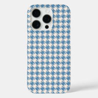 Houndstooth Blue+Cream Rpt Pattern