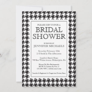 Houndstooth Bridal Shower Invitation