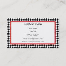 Houndstooth Business Card