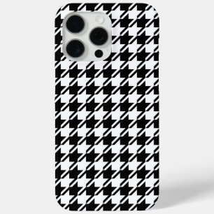 Houndstooth BW Rpt Pattern iPhone 15 Pro Max Case