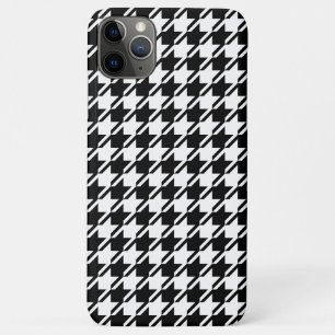Houndstooth BW Rpt Pattern iPhone 11 Pro Max Case