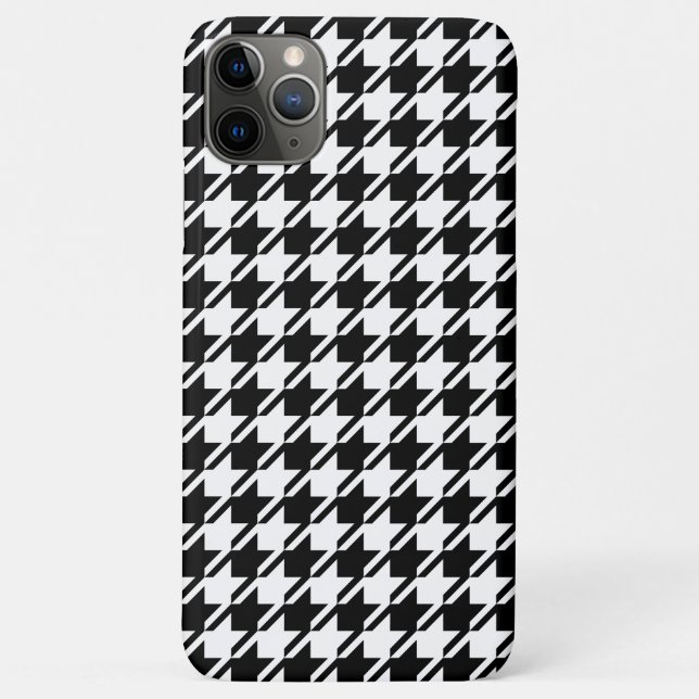 Houndstooth BW Rpt Pattern Case-Mate iPhone Case (Back)
