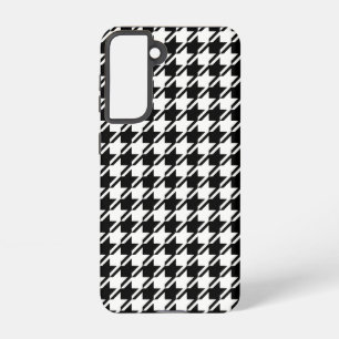Houndstooth BW Rpt Pattern Samsung Galaxy Case