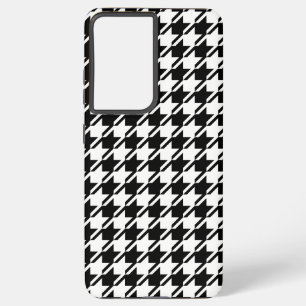 Houndstooth BW Rpt Pattern Samsung Galaxy Case