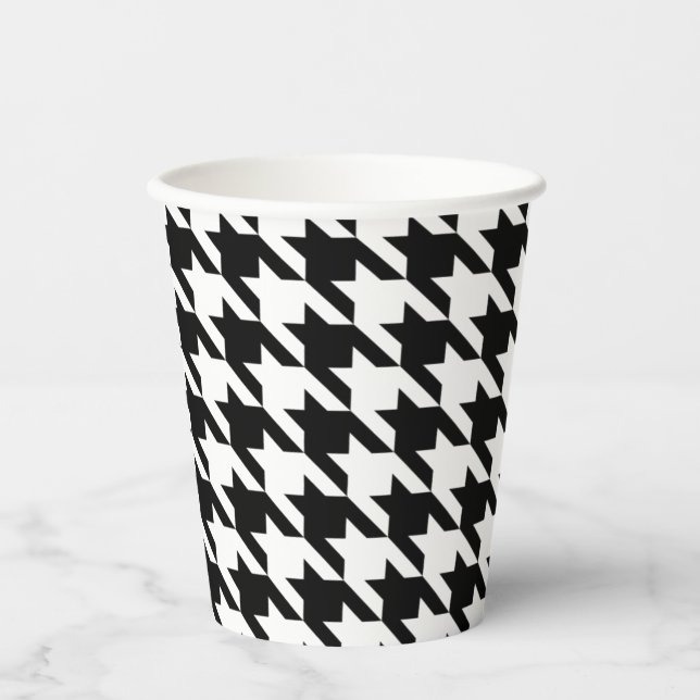 Houndstooth Check Paper Cup (Front)