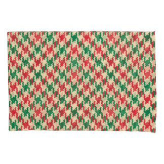 Houndstooth check pattern, dog tooth design. pillowcase