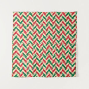 Houndstooth check pattern, dog tooth design. tapestry