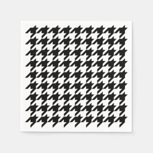Houndstooth - Customise Background Colour Napkin