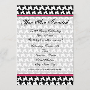 Houndstooth Fashion Invitation