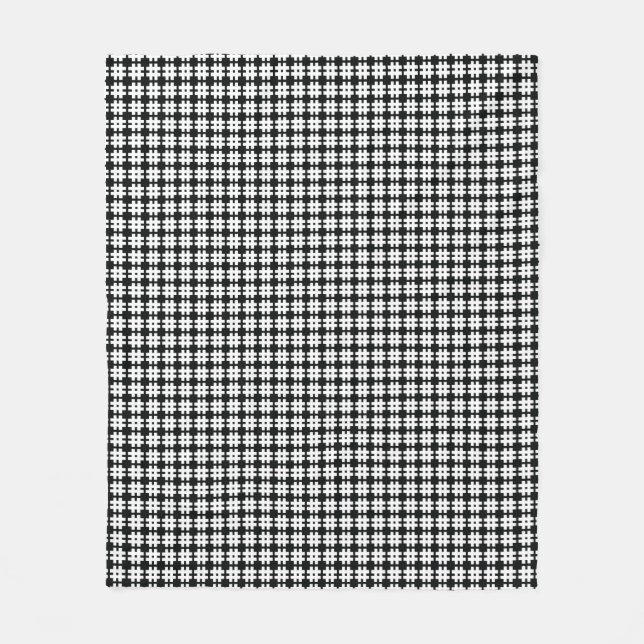 Houndstooth Fleece Blanket (Front)