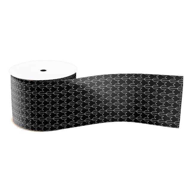 Houndstooth Grosgrain Ribbon (Spool)