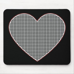 Houndstooth Heart (Tuscaloosa, Alabama) Mouse Mat