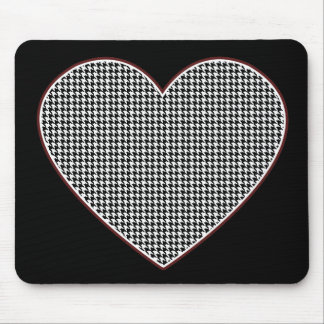 Houndstooth Heart (Tuscaloosa, Alabama) Mouse Mat