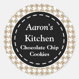 Houndstooth Kitchen Stickers