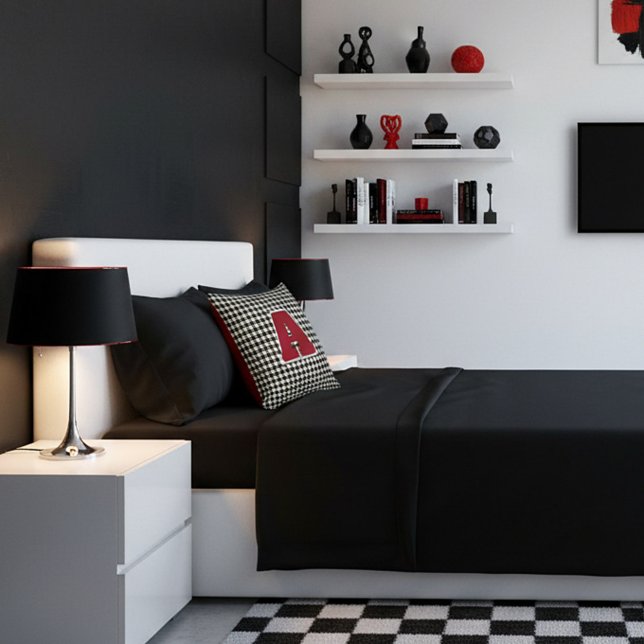 Houndstooth monogram cushion (Creator Uploaded)