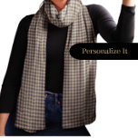 Houndstooth-Pale Taupe- Scarf<br><div class="desc">Introducing our Colourful Houndstooth Chiffon Scarf – a chic fusion of classic charm and modern style. The pale Taupe, paired with the timeless houndstooth pattern, elevates this scarf to a luxurious fashion essential. Personalise it with a name for a unique touch, creating a stylish accessory or a thoughtful gift. Crafted...</div>