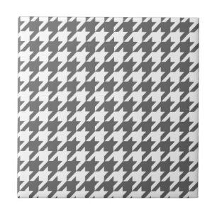 houndstooth pattern grey tile