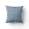 Houndstooth Pattern Navy Blue and White