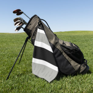 Houndstooth Patterned Christmas Tree Monogrammed  Golf Towel