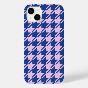 Houndstooth Pink+Blue Pattern Case-Mate iPhone 14 Plus Case