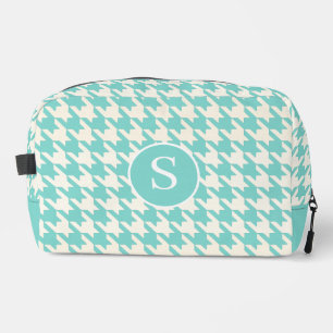 Houndstooth Robin Blue & White Print Cut Sew Bag