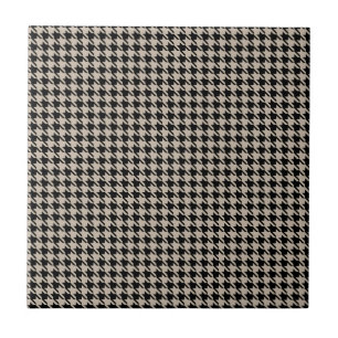 Houndstooth Tan and Black Tile