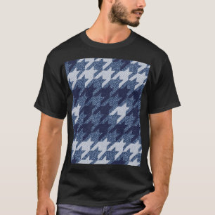 Houndstooth Tartan Jeans Background Design T-Shirt